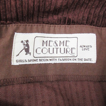 ミーアンドミークチュール me&me couture コーデュロイスカート 台形スカート ミモレ丈 無地 0 茶 ブラウン /FF43 レディース_画像5
