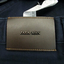ザラマン ZARA MAN テーパードパンツ カラーパンツ ロング丈 40 ネイビー 紺 /MS9 メンズ_画像6