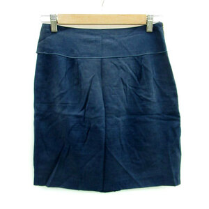  Est ne-shon screw ESTNATION bis flair skirt mini height ribbon 36 blue blue /MS21 lady's 