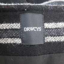 ドロシーズ DRWCYS 台形スカート ミニ丈 ウール フリンジ ボーダー柄 1 黒 白 ブラック ホワイト /FF45 レディース_画像5