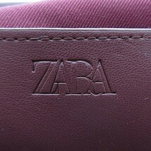 ザラ ZARA バッグ ショルダー 肩掛け ミニバッグ がま口 チェーン ファー ゼブラ柄 紫 パープル グレー 鞄 かばん /NA レディース_画像9