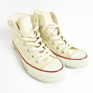 コンバース CONVERSE ALL STAR オールスター スニーカー ハイカット キャンバス 23.5 アイボリー kz4164 レディース