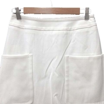 ルージュヴィフ Rouge vif 台形スカート ミニ 36 白 ホワイト /CT レディース_画像2