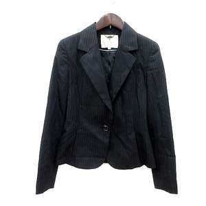  ef-de ef-de tailored jacket total lining stripe 7 black black /MN lady's 