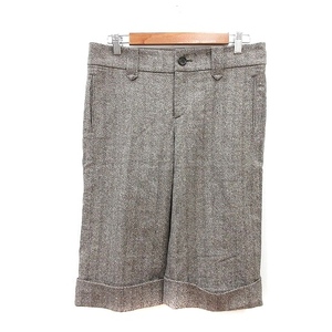  Untitled UNTITLED shorts Short total pattern wool 3 gray ju/MN lady's 