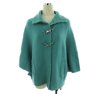  Mayson Grey MAYSON GREY jacket poncho long sleeve turn-down collar knitted button fly cotton plain 2 green outer /MO lady's 