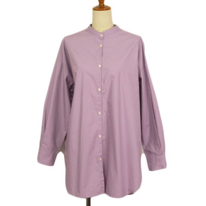 ショコラフィネローブ chocol raffine robe バックスリットチュニシャツ F 紫 パープル レディース