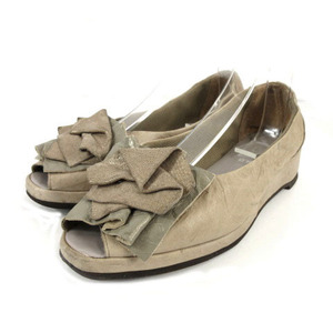 tisi-D'ICI pumps open tu made in Japan beige 24 lady's 