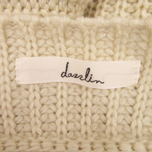 ダズリン dazzlin ニット セーター Vネック 五分袖 オーバーサイズ F ベージュ /HO8 レディース_画像4
