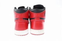 ナイキ NIKE 2001年製 AIR JORDAN 1 RETRO BRED エア ジョーダン レトロ ブレッド 136066-061 27 黒 赤 ブラック レッド ブランド古着ベク_画像5