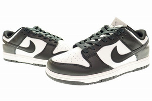 未使用品 ナイキ NIKE DUNK LOW RETRO BLACK WHITE 2022 27.5cm PANDA DD1391-100 ダンク ロー レトロ ブラック ホワイト パンダ 221121