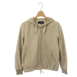  McAfee MACPHEE Tomorrowland leather jacket blouson sheepskin with a hood Zip up 38 beige /AA #OS lady's 