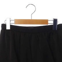 プラダ PRADA 刺繍サテンスカート バルーンスカート ひざ丈 42 黒 ブラック /DF ■OS レディース_画像5