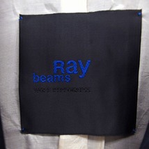 レイビームス Ray Beams ストライプ柄 テーラード ジャケット アウター シングル チャコール /FT31 レディース_画像3