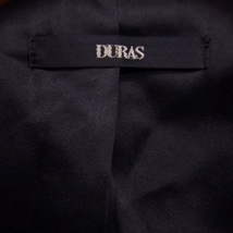 デュラス DURAS ショールカラー ジャケット アウター 無地 ウール混 F ブラック 黒 /FT40 レディース_画像3