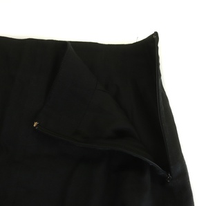 ボールジー BALLSEY トゥモローランド 19SS フロントスリットスカート ミモレ ロング フレア 麻 リネン 34 XS 黒 ブラックの画像3