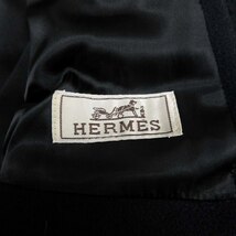 エルメス HERMES カシミヤ 100％ ダウン ジャケット ニット スイッチング 切替 ボンバージャケット MA-1風 ブルゾン アウター フランス製_画像8