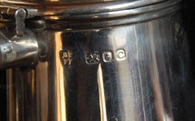 アンティーク　１９３８年 純銀製 スタイリッシュなコーヒーorティーポット(n-2) 【郵パック発送　送料無料】_画像7