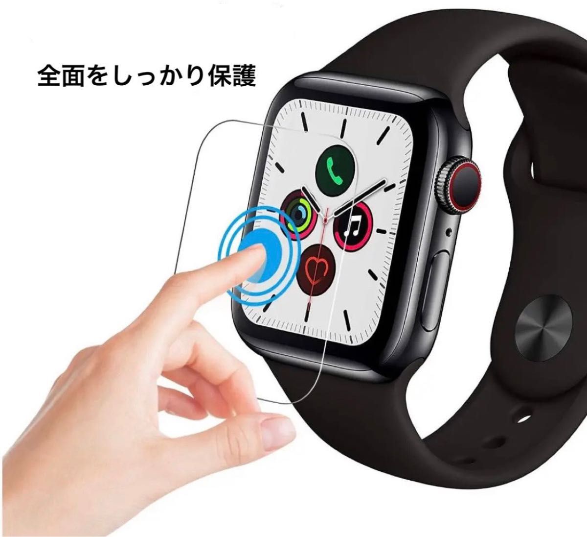爆売り 40mmレザーリンクバルティックブルーM L•スポーツループ