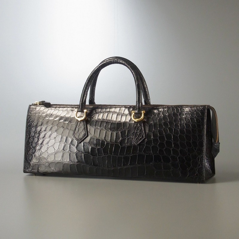 AM PARIS アムパリス Crocodile クロコダイル トートバッグ 鰐