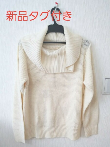 【新品タグ付き】chocol raffine robe ニットプルオーバー L