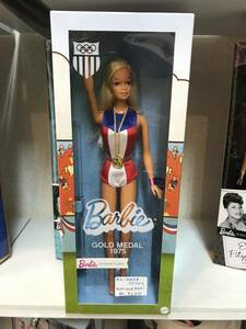 新品☆BARBIE　リプロ　GOLD MEDAL　1975　人形☆バービー、ゴールドメダル、オリンピック、美品