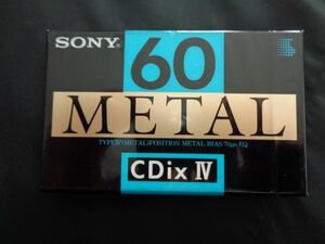 未開封！！SONY METAL CDix Ⅳ 60 TYPEⅣ カセットテープ 1個