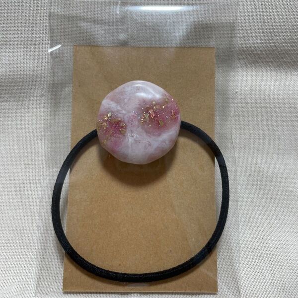 ヘアゴム くるみボタン ハンドメイド
