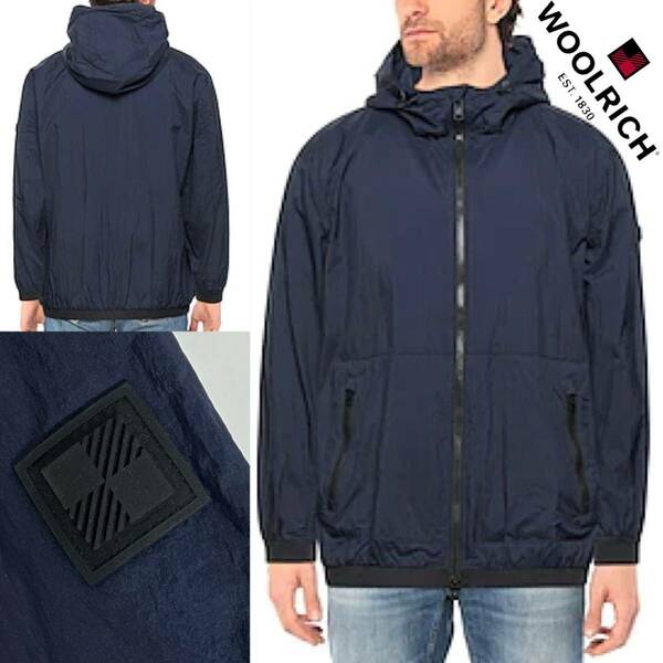 WOOLRICH ウールリッチ NYLON HOODED JACKET ナイロン ブーディー ジャケット ウィンドブレーカー　パーカー メンズ　M Lブルゾン　20SS