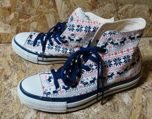 コンバース オールスター US5.5 24.5cm　トナカイ柄　CONVERSE ALLSTAR　クリスマス