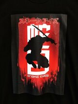 ap5912 ○送料無料 新品 レディース G.Iジョー 漆黒のスネークアイズ プリント Tシャツ XXLサイズ ブラック 伸縮性 綿100% ヒーロー_画像4