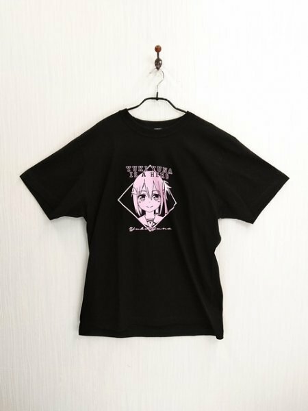 ap5937 ○送料無料 新品 メンズ 結城友奈は勇者である 結城友奈 メンズ プリントTシャツ Lサイズ ブラック 半袖 綿100% ラノベ アニメ