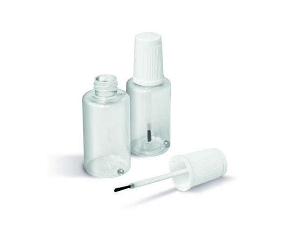 100個セット 20ml FINIXA タッチアップボトル 透明 筆付き塗料小分けボトル 攪拌ボール付き 送料込み TUB61 鈑金塗装