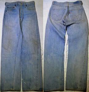 v299/LEVIS501 66前期 70's 美縦落ち！程度良好 イエローステッチ