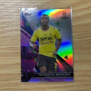 2021-22 Topps Champions League Finest Youssoufa Moukoko refractor