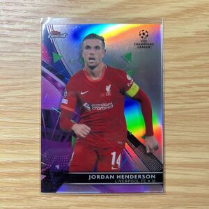 2021-22 Topps Champions League Finest Jordan Henderson refractor