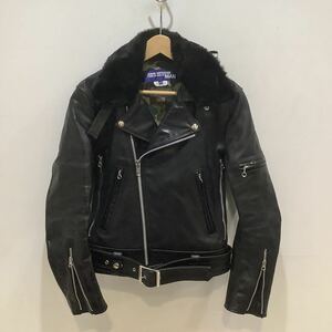 JUNYA WATANABE COMME des GARCONS コムデギャルソン WT-J004 ×VANSON バンソン レザー ライダース ジャケット ブラック サイズXS 575726