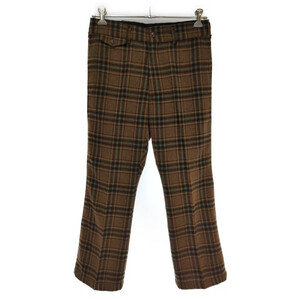 Needles ニードルス HM167 F.P.Boot-Cut Trouser-Plaid Tweed ブーツカットトラウザー チェック ツイード パンツ ブラウン Sサイズ 582307