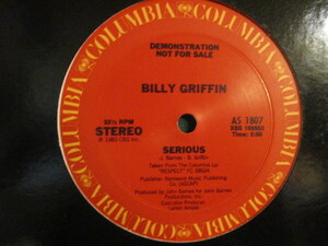 ★ Billy Griffin ： Serious 12'' ☆ (( 80's Mellow Classics ! / 落札5点で送料無料