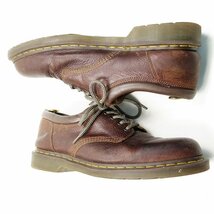 UK12　Dr.Martens　ドクターマーチン　5ホール　レザーシューズ　革靴　マーチン　ブラウン　/U6398_画像5