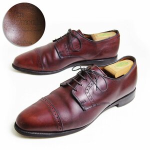 27.5cm相当　Allen Edmonds Clifton　アレンエドモンズ クリフトン　パンチドキャップトゥ　ストレートチップ　レザーシューズ　/6536