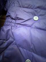 DIESEL kids ダウンコート ダウンジャケット 紫 5サイズ 110位 ディーゼル パープル フード脱着 美シルエット　子供服 ダウン フェザー_画像9