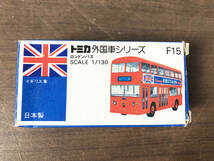 ★TOMICA トミカ★青箱★ロンドンバス 1/130 Four hundred tartans maker 21 イギリス車 日本製 LONDON BUS【NO.F15】AZQN_画像9