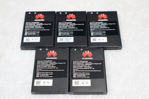 CB7793 K　５個セット　純正・未使用に近い HUAWEI WIFI ルーター E5383s-327 501HW 502HW 504HW 505HW E5577 HWBBJ1 HWBBN1 HB824666RBC..