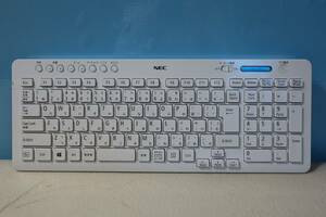 C0557 K NEC/KG-1129/ keyboard / wireless key board / Japanese keyboard / white / operation excellent!!