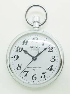 ＳＥＩＫＯ　セイコー　機械式懐中時計　63RW 　6310-0010T　１７石　鉄道時計 １９セイコー　懐中時計　