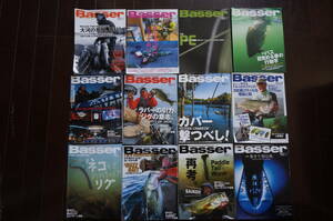 Basser　バス釣り雑誌　2013年　01～12　12冊セット　バサー
