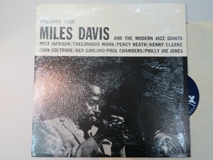 G3W｜★ PRESTIGE USA(Blue lbl w/Trident logo on right) / 両面RVG刻印 ★MILES DAVIS and THE MODERN JAZZ GIANTS（マイルスデイビス）