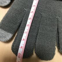 新品 未使用品 ニット 手袋 フリーサイズ ニットグローブ　メンズ　片手　スマホ対応　ら_画像3
