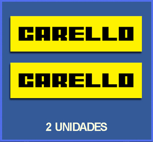 即納 カレロ CARELLO 75mm x 20mm 2枚セット ステッカー 《送料無料》